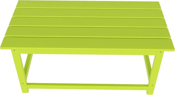 HDPE Laguna Outdoor Poly Adirondack Coffee Table, Lime