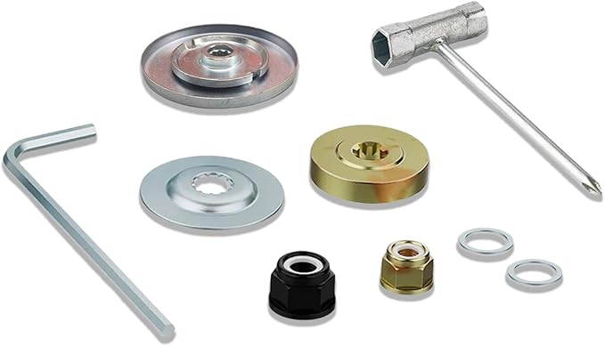 Gas Trimmer Head, Universal Steel Wire Trimmer Head 7"8"9" Heavy-Duty Gas Weed Eater Blade, 1" Arbor Replacement for Stihl,Husqvarna,Echo,Ryobi,Toro,Installation Kit Included (Accessory Set)