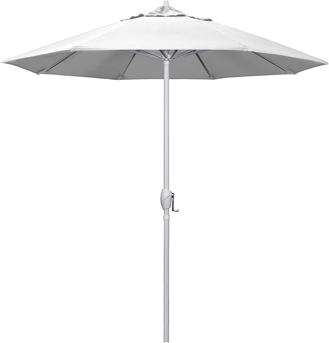 California Umbrella 7.5' Rd Aluminum Patio Umbrella, Crank Lift