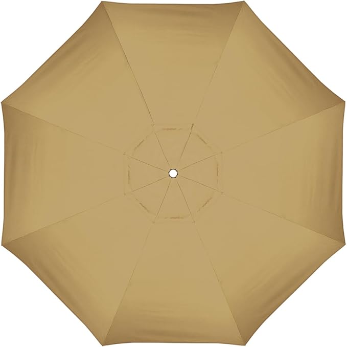 California Umbrella Replacement Canopy Cover in Sunbrella Wheat Umbrella, 11' Round