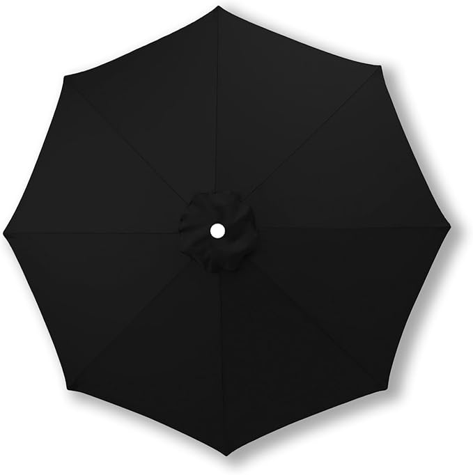 10ft/9ft/7.5ft Patio Umbrella Replacement Canopy for 6/8 Ribs, Outdoor Market Patio Table Umbrella Top Canopy Cover for Backyard Garden Courtyard Swimming Pool