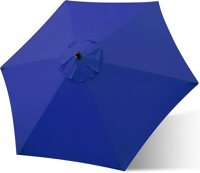 Sunnyglade 7.5ft Patio Umbrella Replacement Canopy Market Umbrella Top Outdoor Umbrella Canopy with 6 Ribs