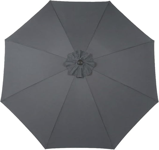 BPS Patio Umbrella Replacement Canopy for 9 ft 8 Ribs Table Umbrella, Outdoor Umbrella Replacement for Market Parasol, Canopy Only