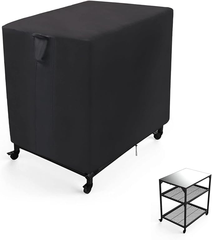 Outdoor Prep Table Cover, Waterproof Cover for Ooni Medium Modular Stainless Steel Table, Outside Covers for Ooni Pizza Oven Tables - 32 x 24 x 36 Inch