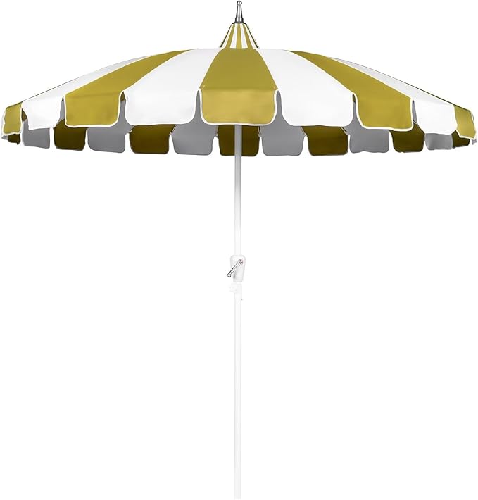 8Ft Patio Pagoda Umbrella, UV Protect Pool Umbrellas with Heavy Duty Pole, Outdoor Market Umbrella for Holiday Garden Backyard