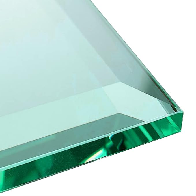31" Inch Round Glass Table Top 1/2" Thick Tempered Beveled Edge by Fab Glass and Mirror