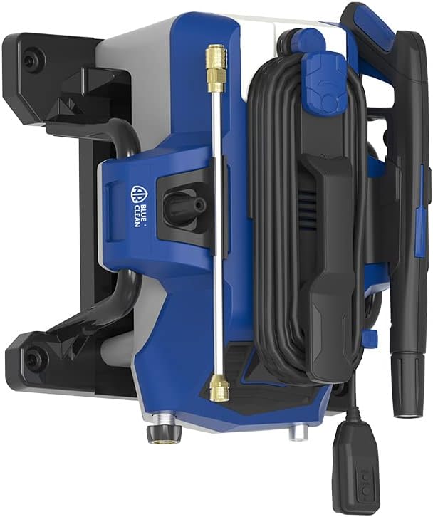AR Blue Clean AR2N1 Electric Pressure Washer-2050 PSI, 1.4 GPM, 13 Amps Quick Connect Accessories, 2 in 1 Detachable Cart, On Board Storage, Portable Pressure Washer, High Pressure, Car, Patio