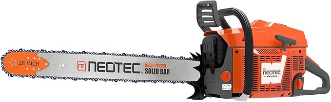 NEO-TEC NH8120 Chainsaw Gas 120cc Gas Powered Chainsaw with 28 Inch Bar, 8.4hp 6.2kw Big Large 2-cycle Motosierra De Gasolina for Extreme Logging Cutting, All Parts Fit for Husqvarna 3120 Xp