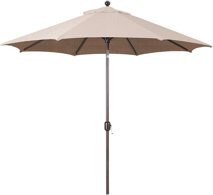 Galtech Premium Outdoor Umbrella, 11FT Octagon, Sunbrella Fabric, Auto Tilt, Bronze Frame, 98% UV Protection, Fade Resistant