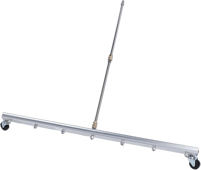 39 Inch Pressure Washer Cleaner, Pressure Washer Undercarriage Cleaner Attachment with 7 Nozzles 2 Extension Rods Commercial Water Broom (for Floor)