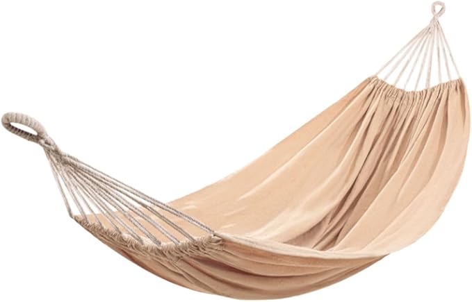Portable Canvas Hammock Multi-Purpose Camping Travel Play Portable Tree Hanging Easy to Install Hammock Comfortable(S)