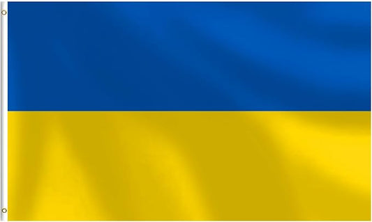 Ukrainian Flag 3x5 FT Heavy Duty Ukraine Flag Double Stitched Vivid Color Fade Proof Outdoor Decor With Brass Grommets(Ukraine)