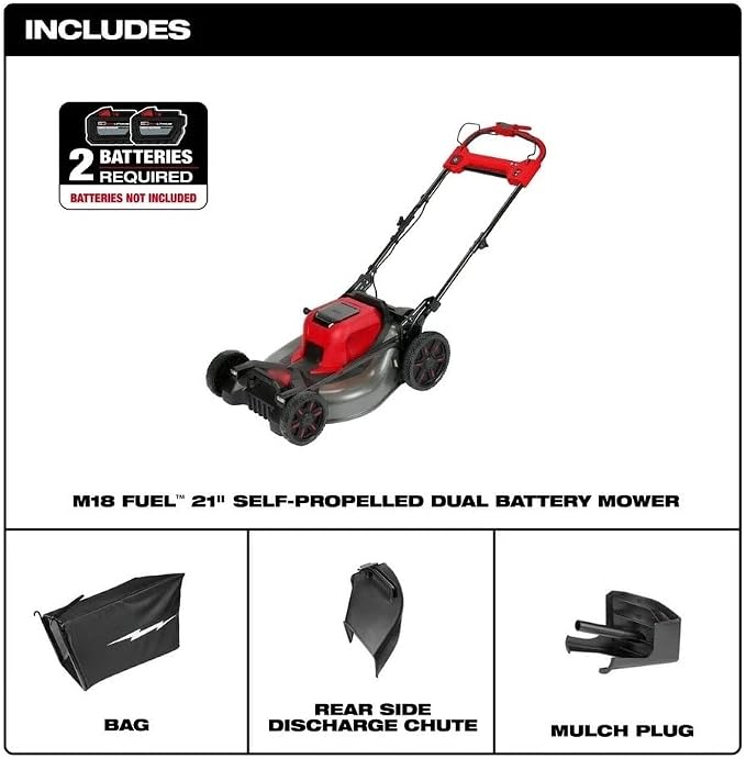 New 2823-20 Self-Propelled Mower for Milwaukee M18 Fuel 21" Cordless Lawn Mowers - Tool Only