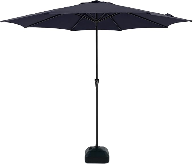 COBANA Patio Umbrella with Base Included, Outdoor Market Table Umbrella with Umbrella Stand Weights