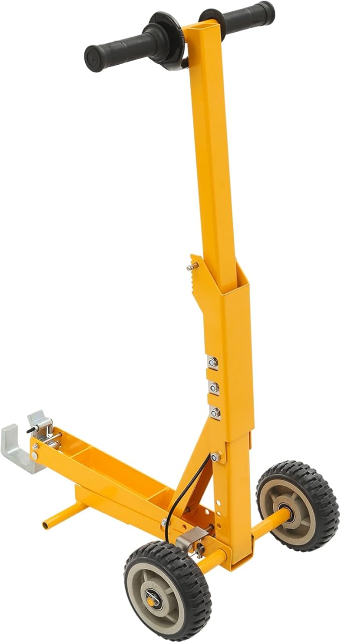 Lawn Mower Lift, 800 lbs Capacity, Manual Freestanding Lawn Mower Lift Tool with Spring-Loaded Lift Tooth & Foot Pedal for Garden Tractors, Lawn Mowers, All-Terrain Vehicles