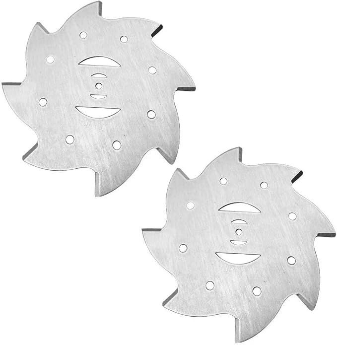 6" Eight Corners Carbide Carbide Tipped Weed Wacker Blade, 4" Brush Cutter Blade for Weedeater, Metal Cutter Blades Replacement Suitable for Most Electrical Weed Wacker stringless Weed Eater