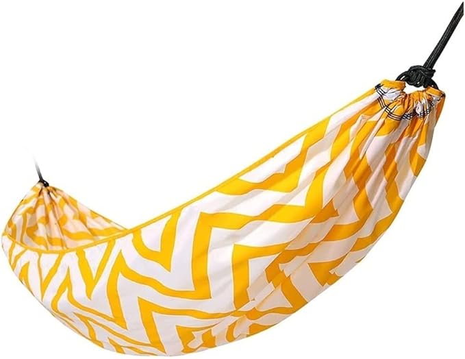 Portable Hammocks Portable Double Polyester Fiber Parachute Hammock Swing for Backpacking Outdoor Travel Hiking Garden Yard Recreation Hammock for Outdoor(A)