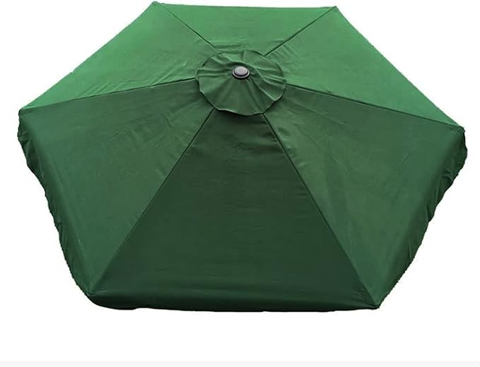 IUIBMI 10Ft Patio Umbrella Replacement Canopy 6 Ribs, Outdoor Umbrella Canopy with 6 Ribs Table Market Yard Umbrella Replacement Top Cover for Backyard Garden Beach (Canopy Only)