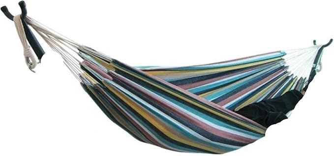 Hammock. Portable Camping Hammocks Hanging Sturdy Garden Comfortable Fabric Hammock Swing Bed .Hammocks for Outside(Blue2)