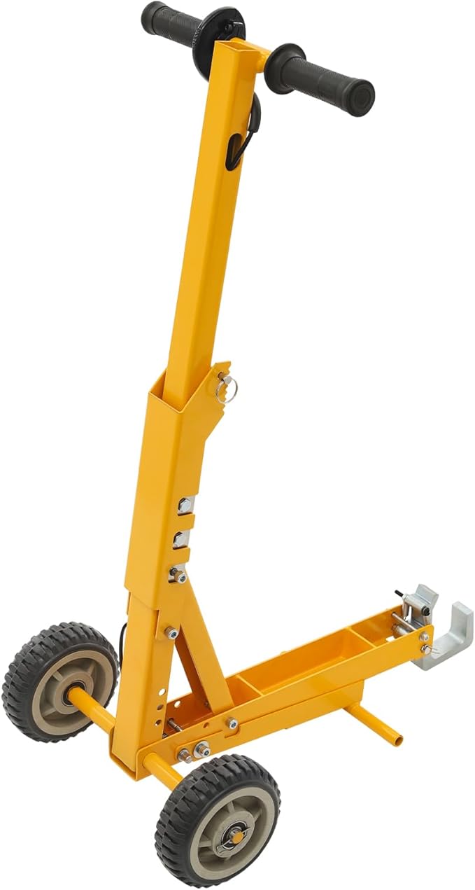 Lawn Mower Lift, 800 lbs Capacity, Manual Freestanding Lawn Mower Lift Tool with Spring-Loaded Lift Tooth & Foot Pedal for Garden Tractors, Lawn Mowers, All-Terrain Vehicles