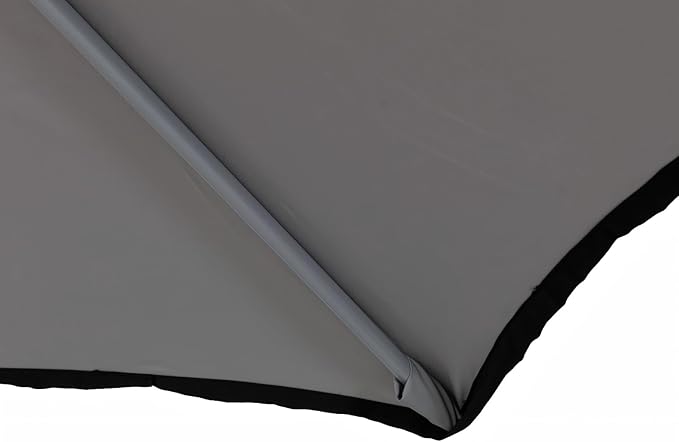 Tempera Patio Umbrellas Arc Edge Outdoor Table Market Umbrellas with Crank & Pust Button Tilt|Auto-Tilt, 8 Steel Ribs, High Color-Fastness Canopy