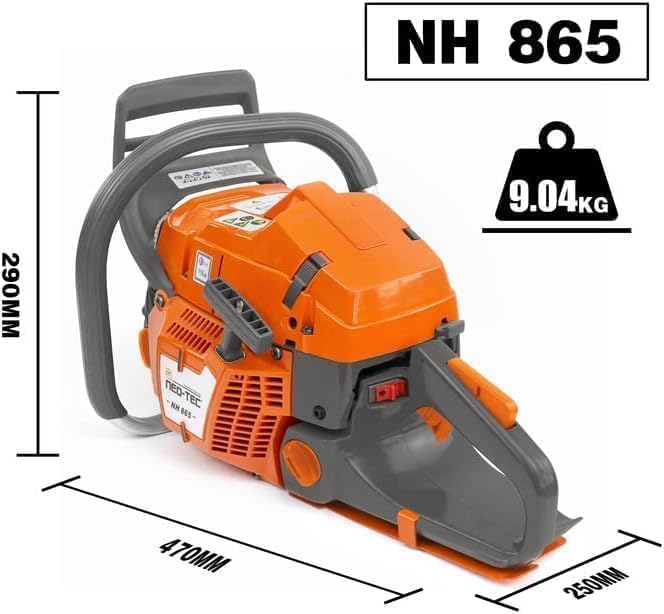 NEO-TEC New NH865 65cc Gas ChainSaw, Chain Saw with 28 Inch Advance Bar and Chain, 3.4KW 4.6HP Gasoline Chainsaw for Professional Wood Work (28 INCH)