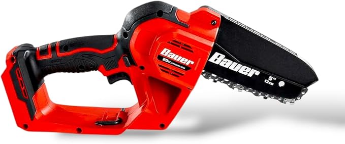 Cordless Pruning Saw –20V, 5 Inch Brushless Chain Saw with Scrench & Scabbard, Lightweight 2.5 Lbs, Cuts Branches Up to 4.75", 162 Cuts Per Charge, ETL Certified, Battery Powered Tree Trimmer