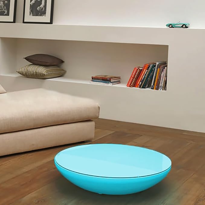 Mr.Go 24" Round LED Light Up Table Top, Rechargeable Glowing Side Table, 16 Color Changing, Dimmable w/Remote, Waterproof Indoor Outdoor for Patio, Pool, Bar, Party, Home Decor