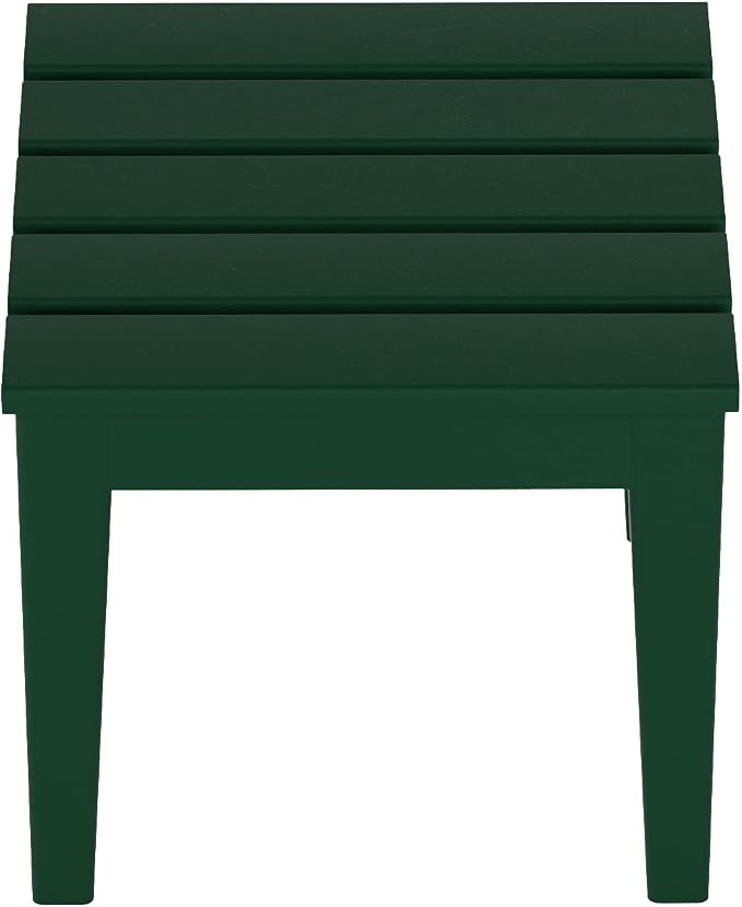 WestinTrends Ashore Outdoor Patio Modern Adirondack Side Table, Dark Green