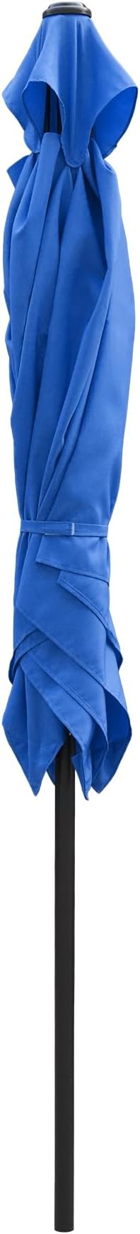 ABBLE Outdoor Patio Umbrella 6.5 Ft Square with Tilt and Crank, Weather Resistant, UV Protective Umbrella, Durable, 4 Sturdy Steel Ribs, Market Outdoor Table Umbrella, Royal Blue