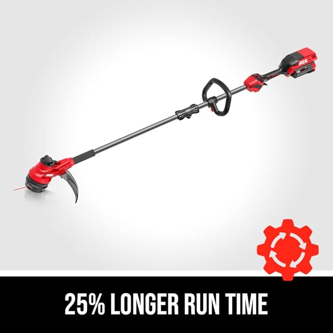 SKIL 40V 15'' String Trimmer Kit with 2.5Ah Battery and Auto Charger Includes Oregon .080-Inch 413-Foot Round Trimmer Line