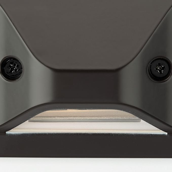 Progress Lighting P660005-020-30 4.5-Watt 3000K Integrated LED Wall or Step Light Antique Bronze