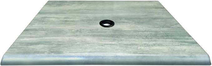 36" x 36" Greystone, Indoor/Outdoor All-Season EnduroTop Table Top with Umbrella Hole