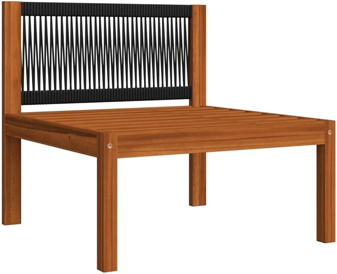 2 Piece Patio Lounge Set with Cushions Solid Acacia Wood, Outdoor Patio Sectional, Outdoor Sofa Set, Furniture Conversation Sets, Outdoor Porch Furniture for Balcony, Yard