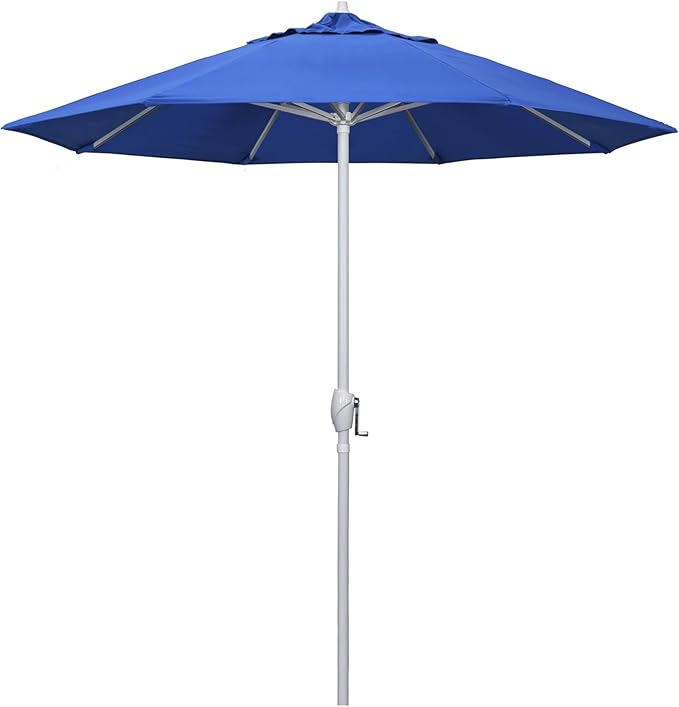 California Umbrella 7.5' Rd Aluminum Patio Umbrella, Crank Lift