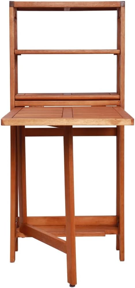 3 Piece Folding Bistro Set, Porch Furniture Set Outdoor Sofa Set Patio Conversation Set Outdoor Dining Sets for Piazza Poolside Negotiation Area Exhibition Solid Acacia Wood
