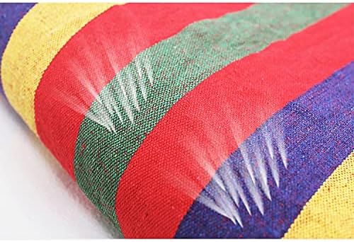 Camping Hammock, Outdoor Hammock Large Cotton Hammock for Garden Patio Yard Beach Camping Capacity 300kg(Rojo,2M*0.8M)