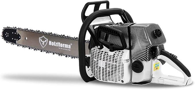 Holzfforma 92CC G660 PRO Gasoline Chain Saw Power Head with 25 Inch 3/8" .063" 84DL Guide Bar and Saw Chain Wrap Around Handle Bar Italy Tech Nikasil cylinder Meteor Piston Caber Ring