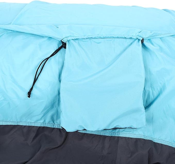 Hanging Chair Bed Dual Use Portable Hammock, Camping Hammock with Steel Buckles and Tree Straps, Sturdy Breathable 300T Polyester Outdoor Swing for Courtyard Corridor (Blue Gray)