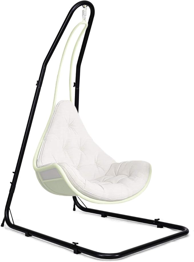 S AFSTAR Hammock Chair Stand Only, Hanging Hammock Stand with 9 Adjustable Height from 77”-93”, Heavy-Duty Steel Stand Only, 330 LBS Load Capacity, Only Hammock Swing Stand for Indoor Outdoor, Black