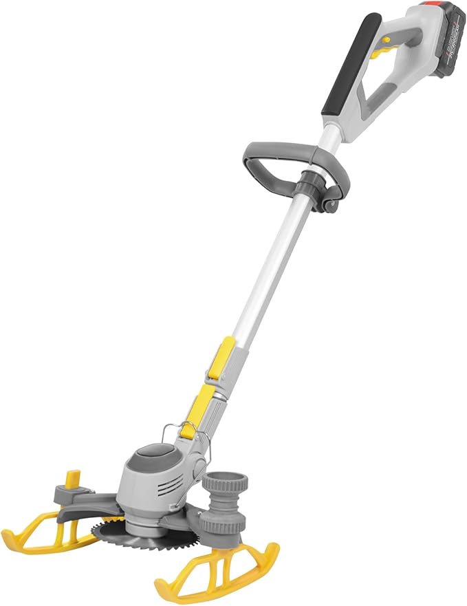 Cordless Weed Wacker Brush Cutter 3 in 1 Battery Powered Weed Eater, Lightweight Stringless Electric Grass Trimmer with 21V 4000mAh Battery, Adjustable Length & Cutting Angle for Lawn Garden
