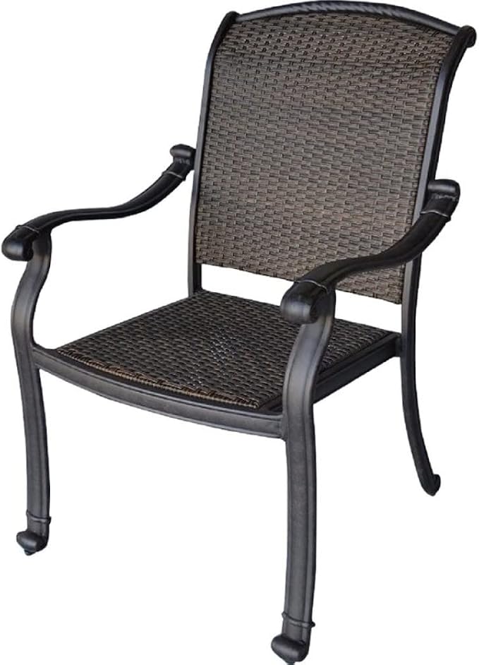 Santa Clara Outdoor Cast Aluminum Powder Coated 11-Piece Dining Set with Extendable 48x132 Table (with 2 Rockers and 8 Regular Chairs)