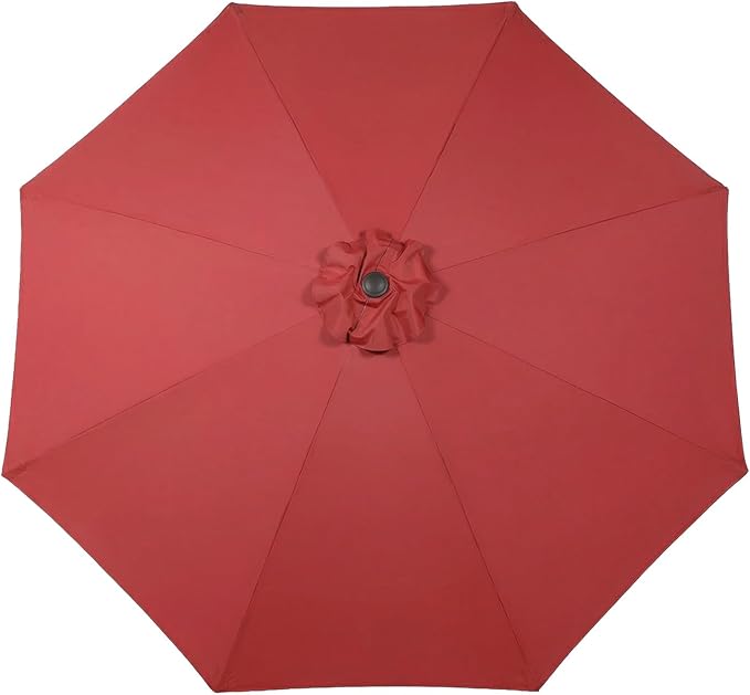 BPS Patio Umbrella Replacement Canopy for 9 ft 8 Ribs Table Umbrella, Outdoor Umbrella Replacement for Market Parasol, Canopy Only