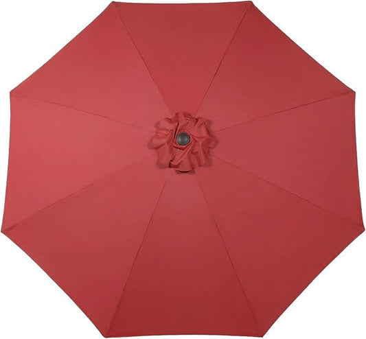 BPS Patio Umbrella Replacement Canopy for 10 ft 8 Ribs Table Umbrella, Outdoor Umbrella Replacement for Market Parasol, Canopy Only