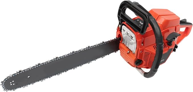 20 Inch Chainsaw, 2-Stroke 2.2KW Air-Cooled Chain Saw Gas Power, Gasoline Handheld Petrol Chain Saws for Forest Harvesting Cutting Wood Pruning Branches Gardening, 34.64 * 9.05 * 11.02inch