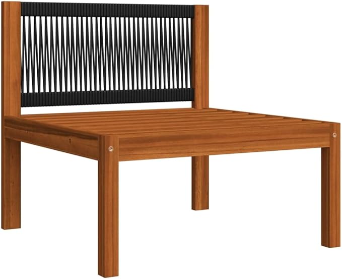 Patio Lounge Set with Cushions,Outdoor Patio Furniture,Outdoor Chat Conversation Set,for Patio,Backyard,Garden,Outdoor,6 Piece Cream Solid Acacia Wood