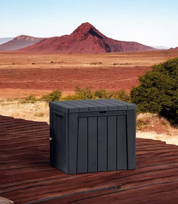30 Gallon Deck Container,All-Weather Seamless Indoor Comfort Meets Outdoor Durability for Every Environmen (Grey)