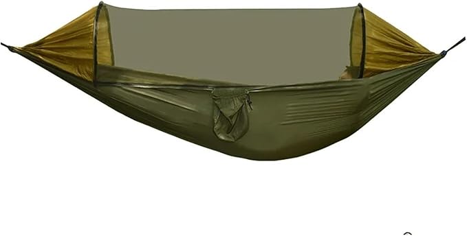Hammock. Outdoor Mosquito Net Hammock Detachable Outdoor Anti-Mosquito Camping Hammock .Hammocks for Outside(Army Green Pintuo260)