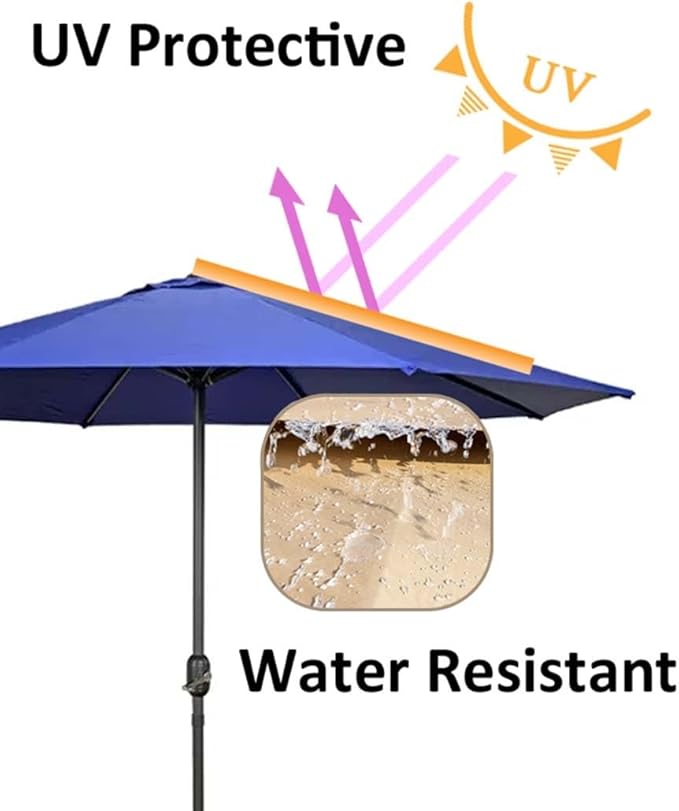 Replacement Umbrella Canopy For Market Table Beach Pool Umbrella Replacement Top Cover Patio Parasol Replacement Canopy Cover 6.5ft 7.5ft 9ft 10ft