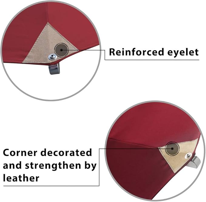 EliteShade USA 10-Year-Non-Fading 11ft 3-Tier Market Patio Umbrella, Commercial Grade Outdoor Table Umbrella with Cylinder Push-Up, Windproof & UPF 50+ UV Protection, Heavy Duty Ventilation for Garden, Deck, Pool, Backyard, Beach & Bistro, Burgundy